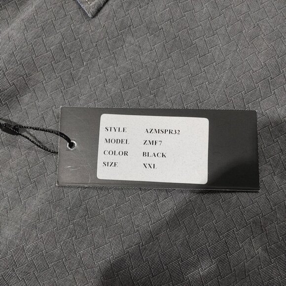 Brand New Arnold Zimberg Men's ZMF7 Button Shirt Grey/Blue Size XXL - Picture 2 of 3